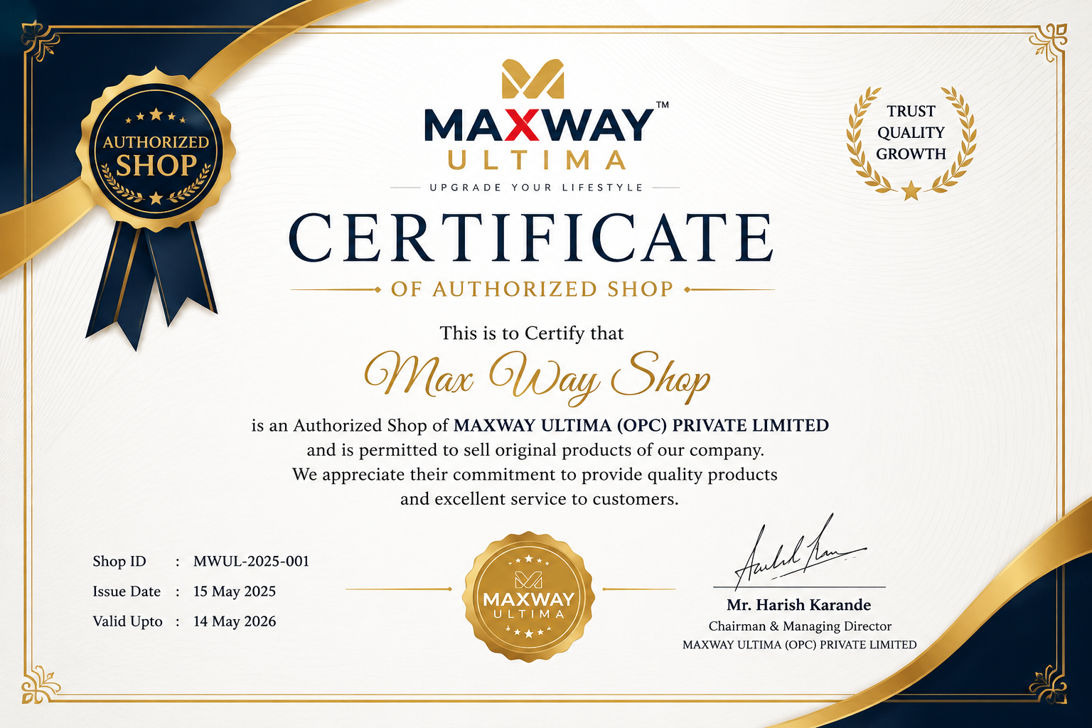 Certificate 1
